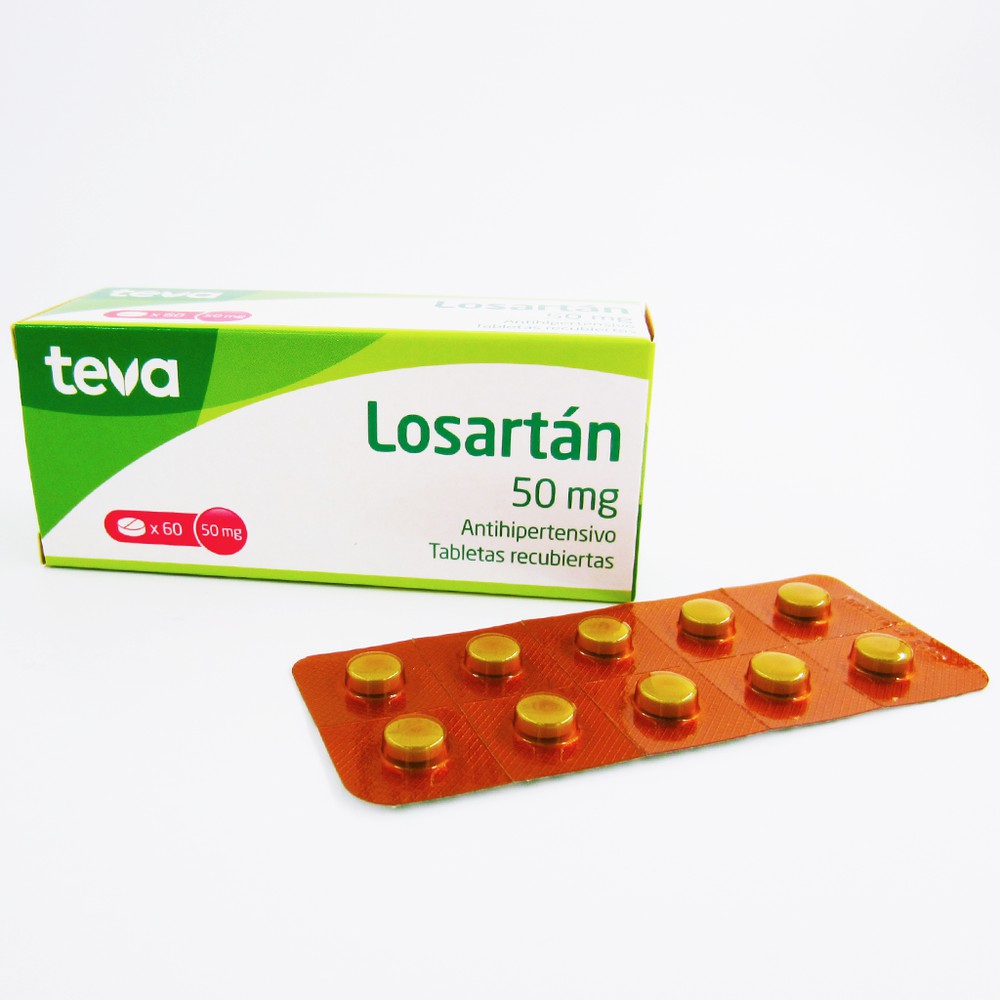 Losartan 50mg Comprimido Recubierto Tovan - Caja 60 - Boticas Norte